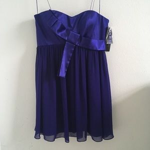 Aidan Mattox Royal Blue Mini Dress